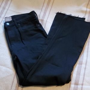 Everlane black raw hem jeans